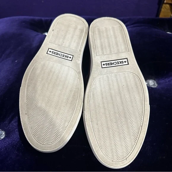 Skechers Vaso 49933 Burgandy Purple Velvet Casual Memory Foam Slip Ons 9.5 - Picture 6 of 14